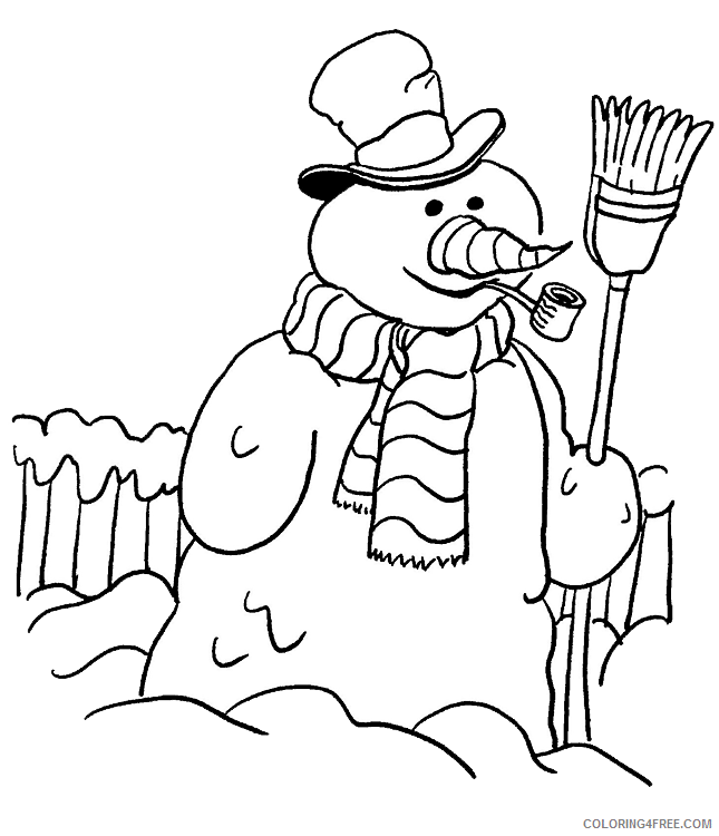 Snowman Coloring Pages Snowman Sheets to Print Printable 2021 5610 Coloring4free