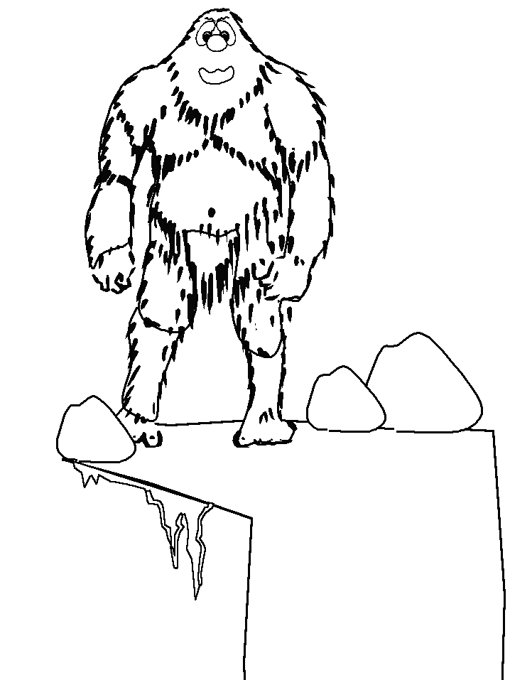 Snowman Coloring Pages abominable snowman Printable 2021 5540 Coloring4free