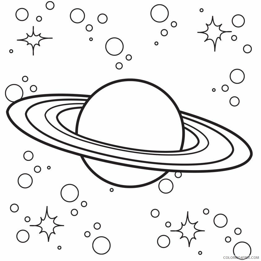 Space Coloring Pages Saturn Space Printable 2021 5638 Coloring4free
