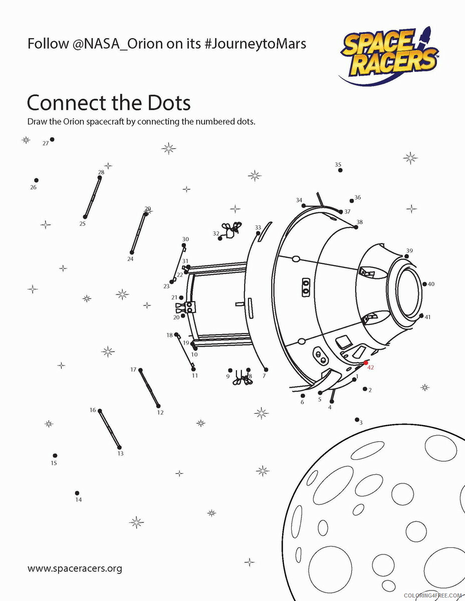 Space Coloring Pages space race 1 Printable 2021 5685 Coloring4free