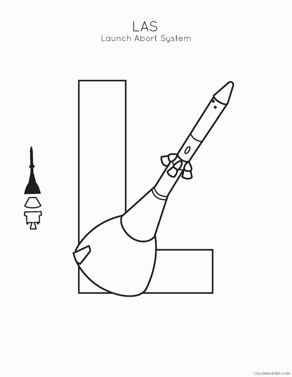 Space Coloring Pages space race alphabet l Printable 2021 5670 Coloring4free