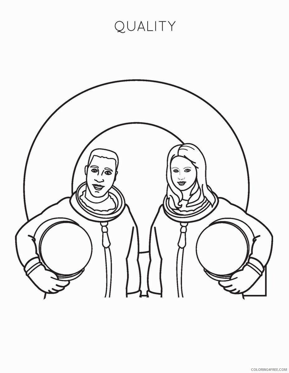 Space Coloring Pages space race alphabet q Printable 2021 5675 Coloring4free