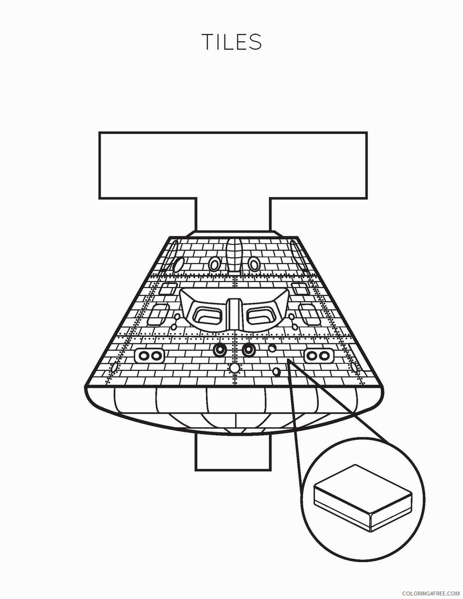 Space Coloring Pages space race alphabet t Printable 2021 5678 Coloring4free