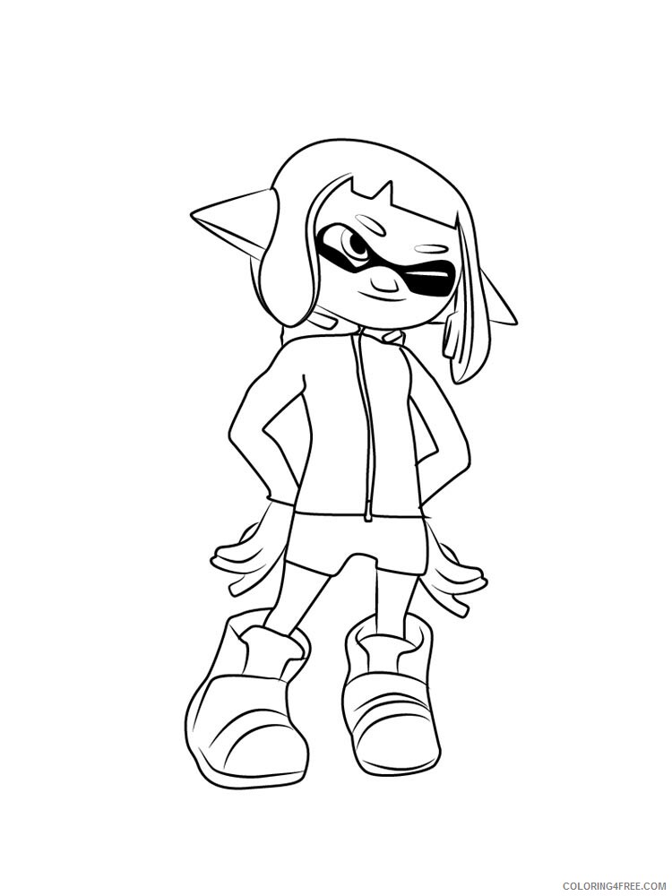 Splatoon Coloring Pages Splatoon 14 Printable 2021 5705 Coloring4free