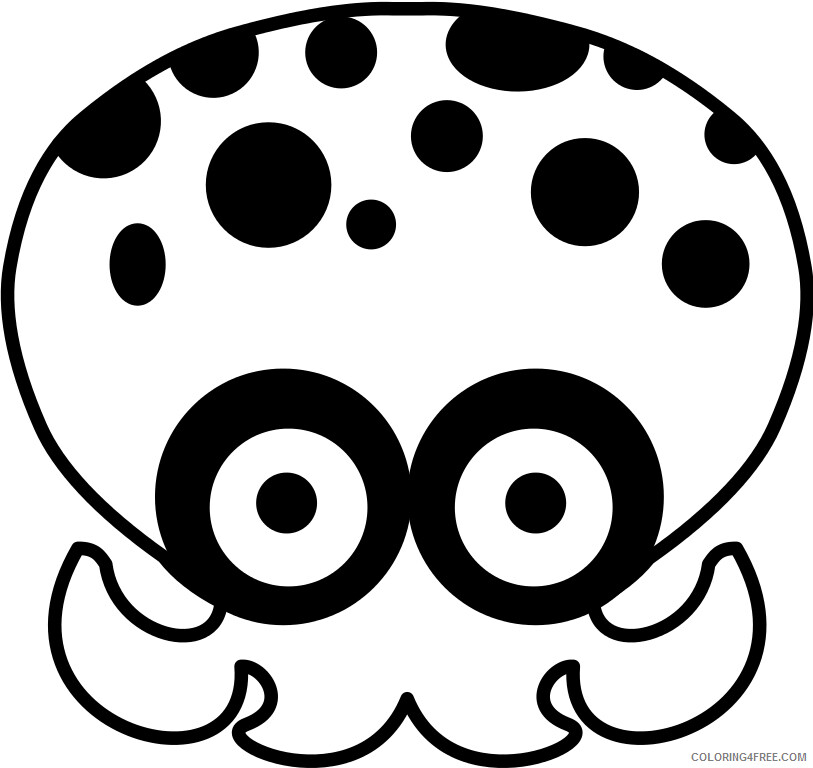 Splatoon Coloring Pages Splatoon Octapus Printable 2021 5722 Coloring4free