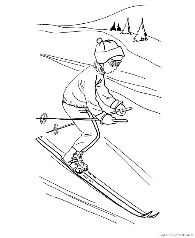 Sports Coloring Pages For Kids Sports Printable 2021 5744 Coloring4free