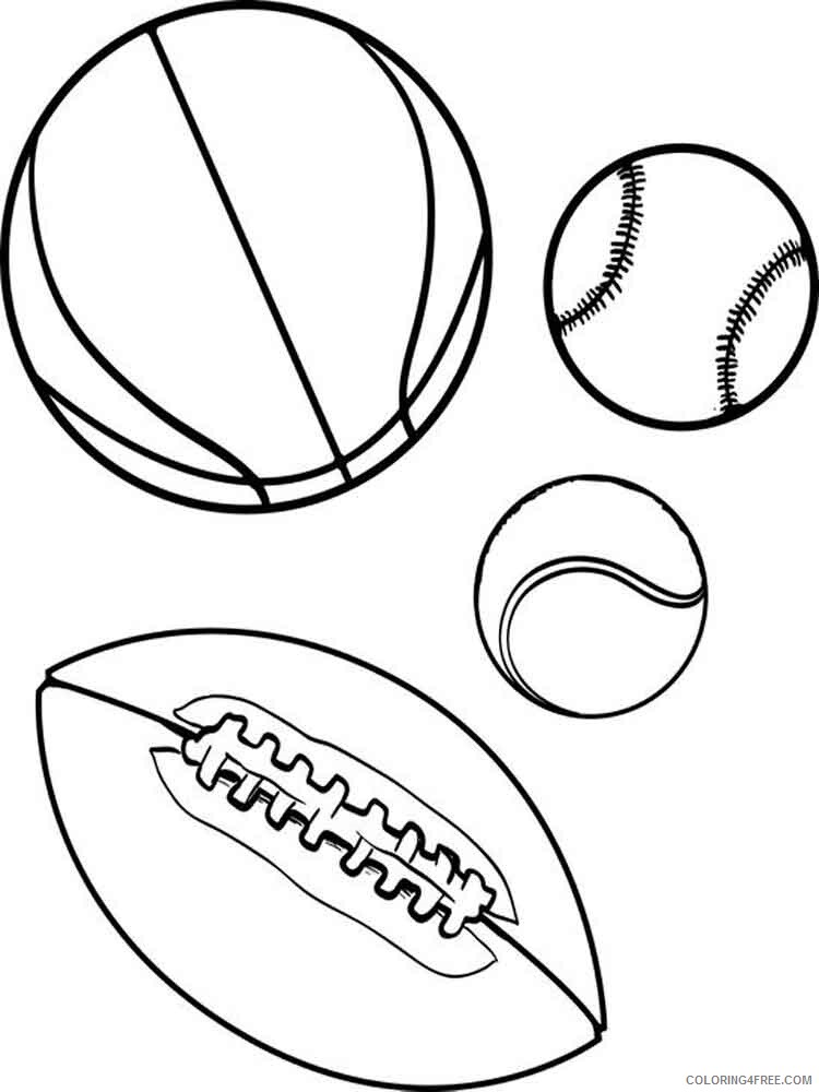 Sports Coloring Pages Sports 44 Printable 2021 5822 Coloring4free