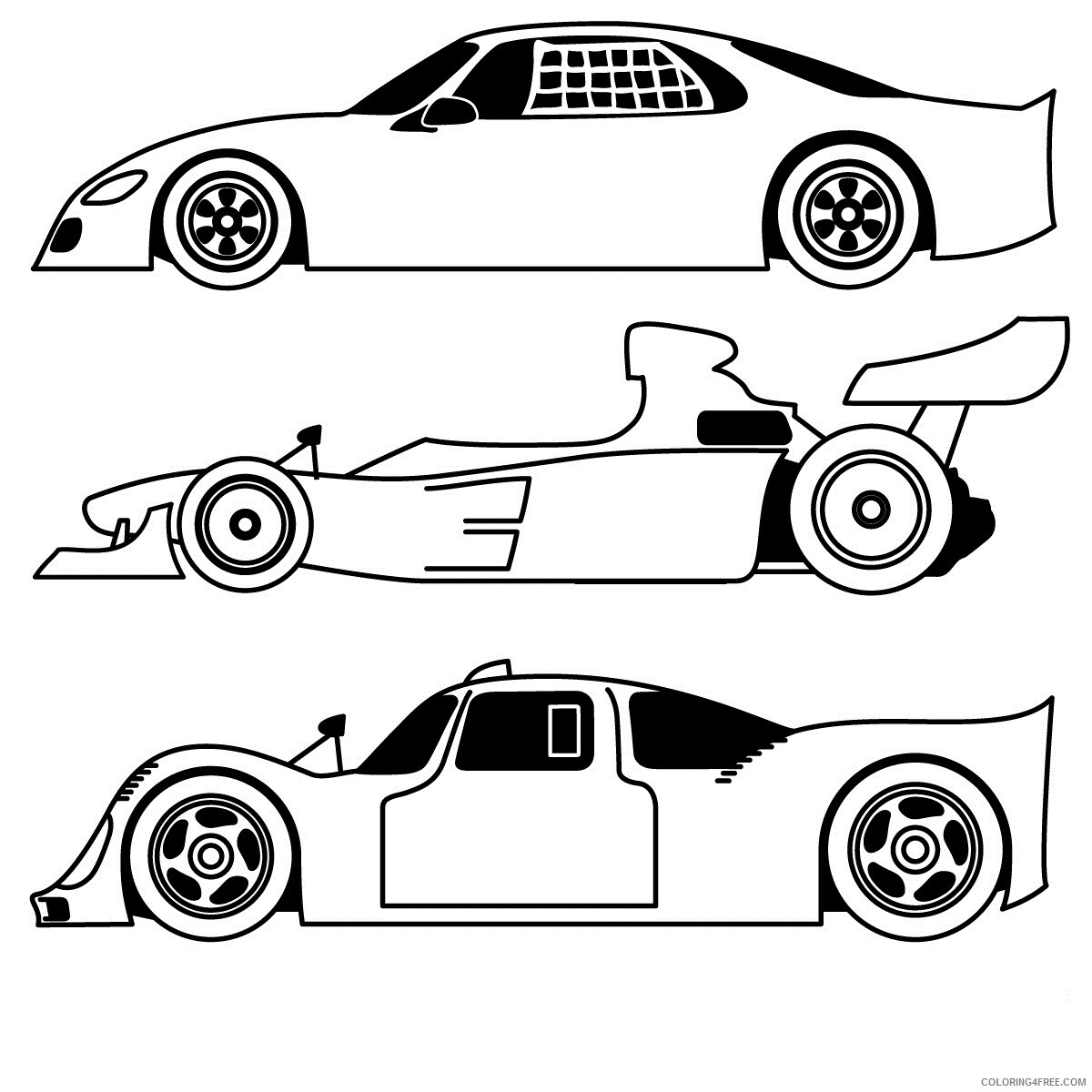 Sports Coloring Pages Sports Car Printable 2021 5808 Coloring4free
