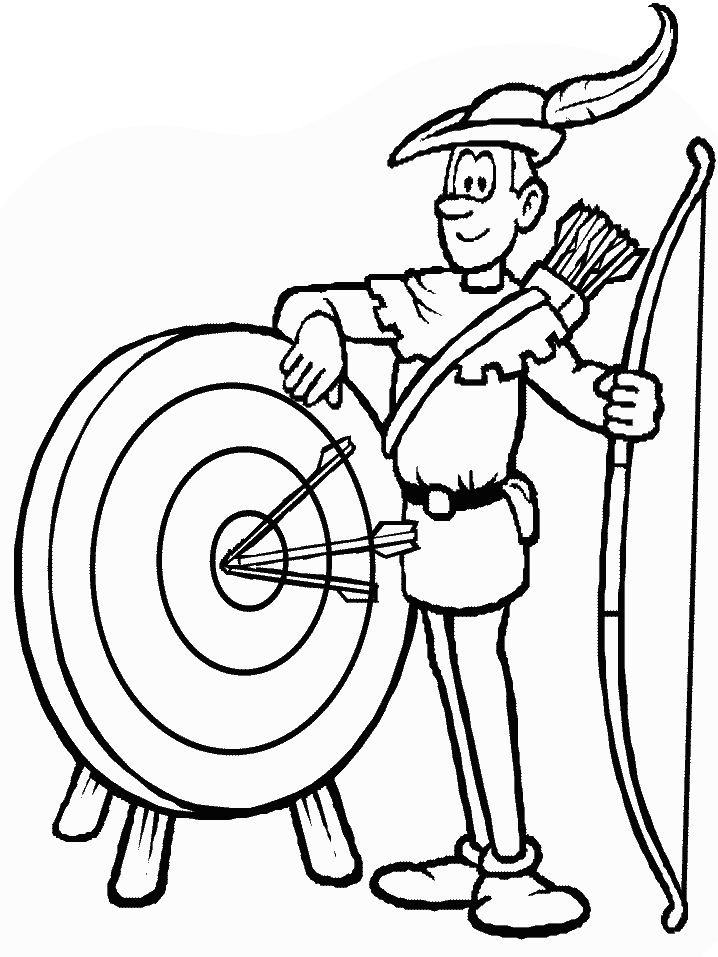 Sports Coloring Pages archer Printable 2021 5732 Coloring4free