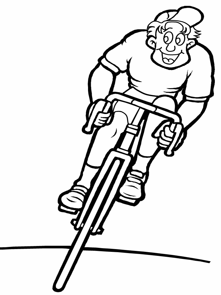 Sports Coloring Pages biker Printable 2021 5733 Coloring4free