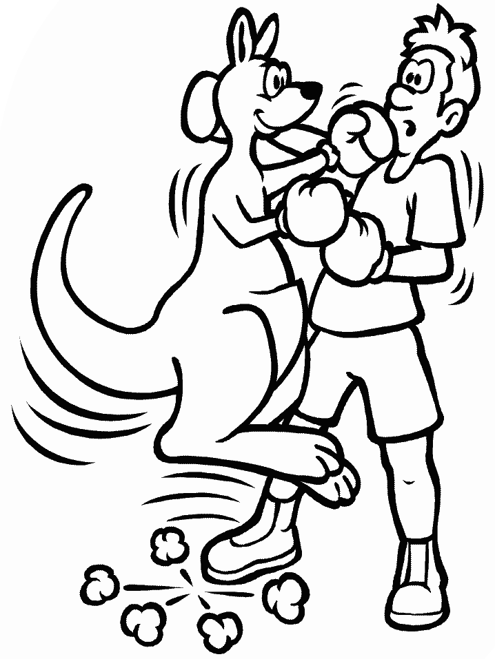 Sports Coloring Pages boxing Printable 2021 5735 Coloring4free