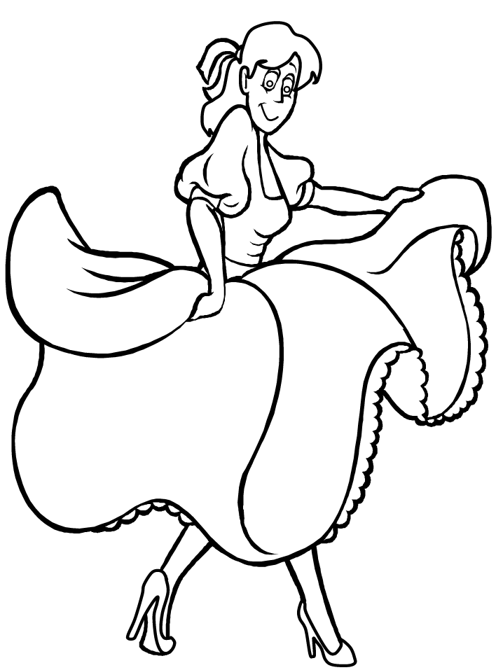 Sports Coloring Pages dancing 1 Printable 2021 5747 Coloring4free