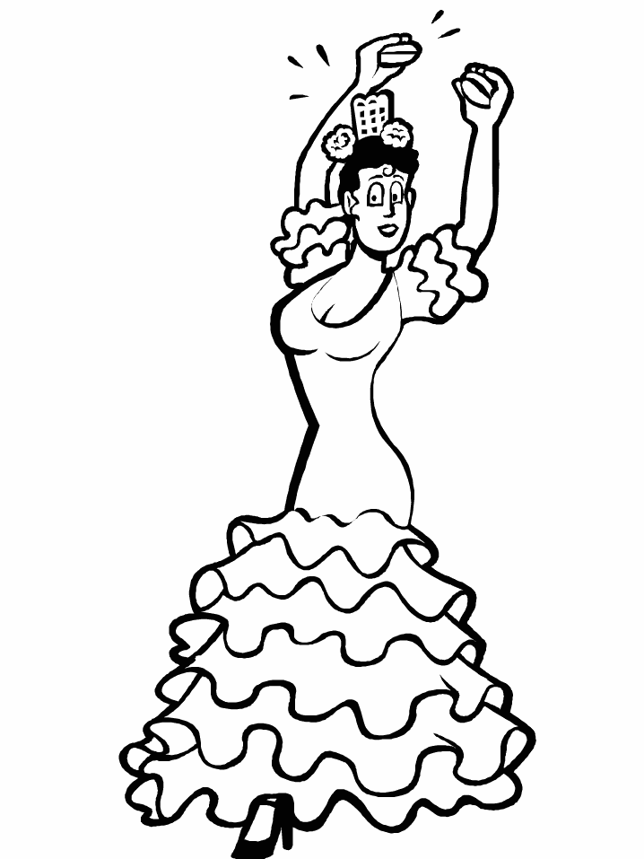 Sports Coloring Pages dancing 3 Printable 2021 5749 Coloring4free