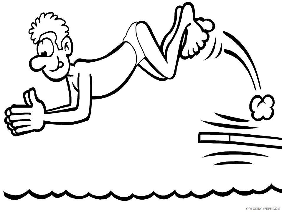 Sports Coloring Pages diver Printable 2021 5751 Coloring4free