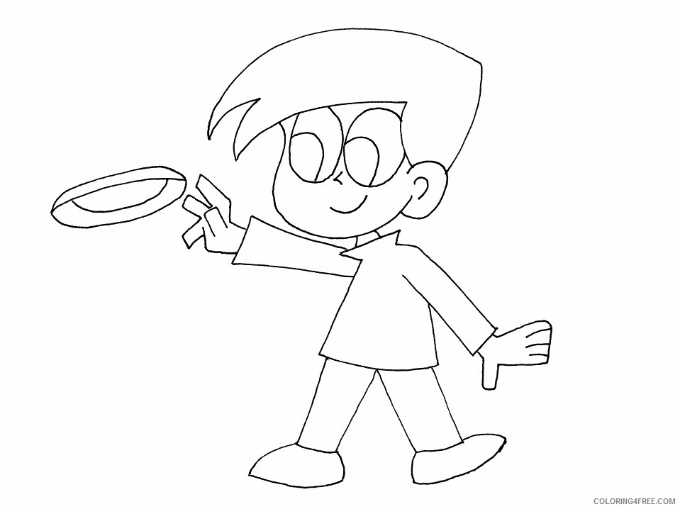 Sports Coloring Pages frisbeeboy Printable 2021 5761 Coloring4free