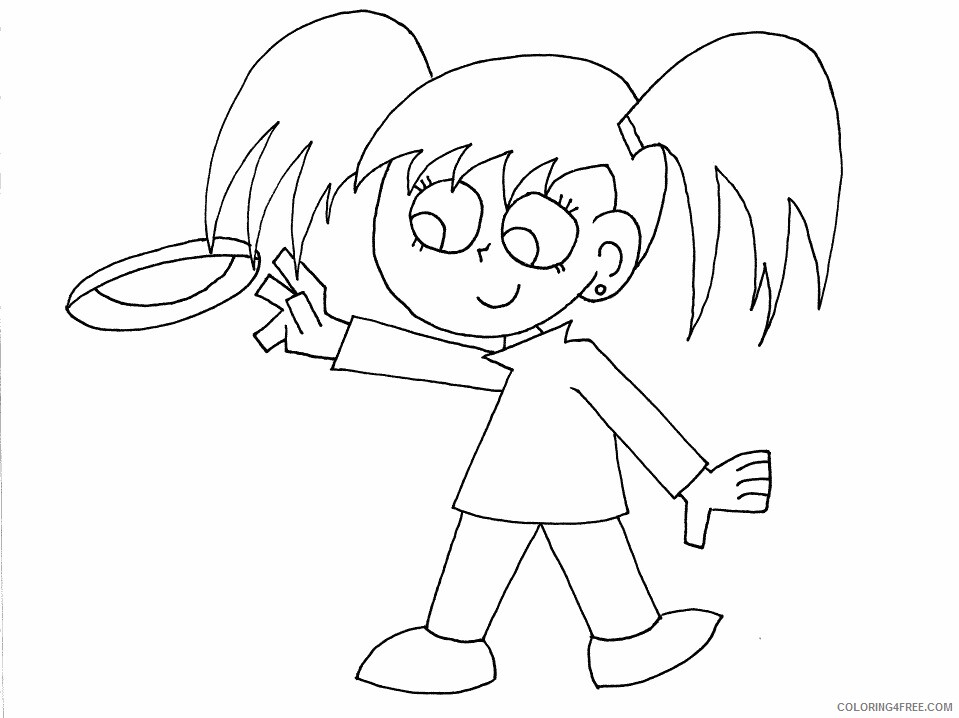 Sports Coloring Pages frisbeegirl Printable 2021 5762 Coloring4free