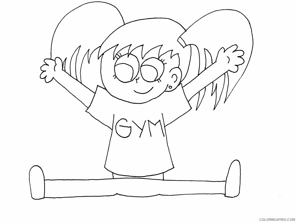 Sports Coloring Pages gymnastics Printable 2021 5769 Coloring4free