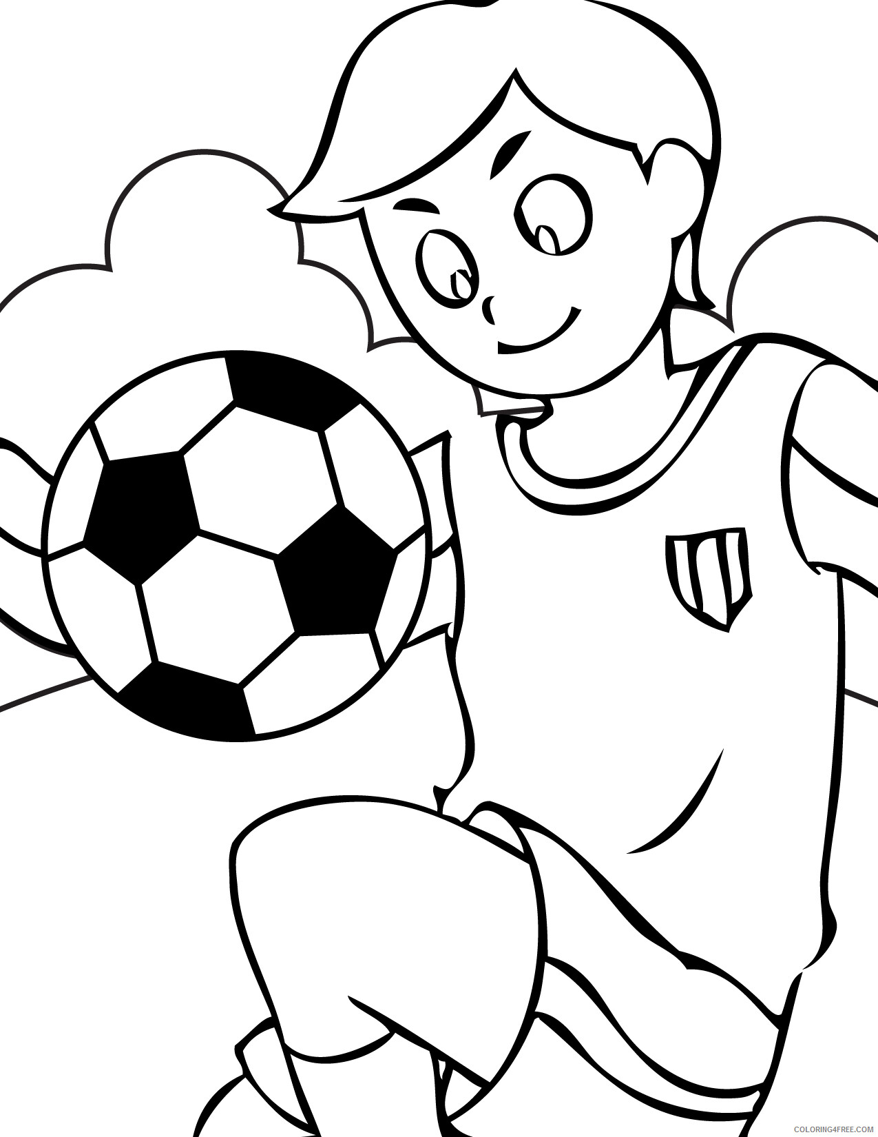 Sports Coloring Pages of Kids Playing Sports Printable 2021 5745 Coloring4free