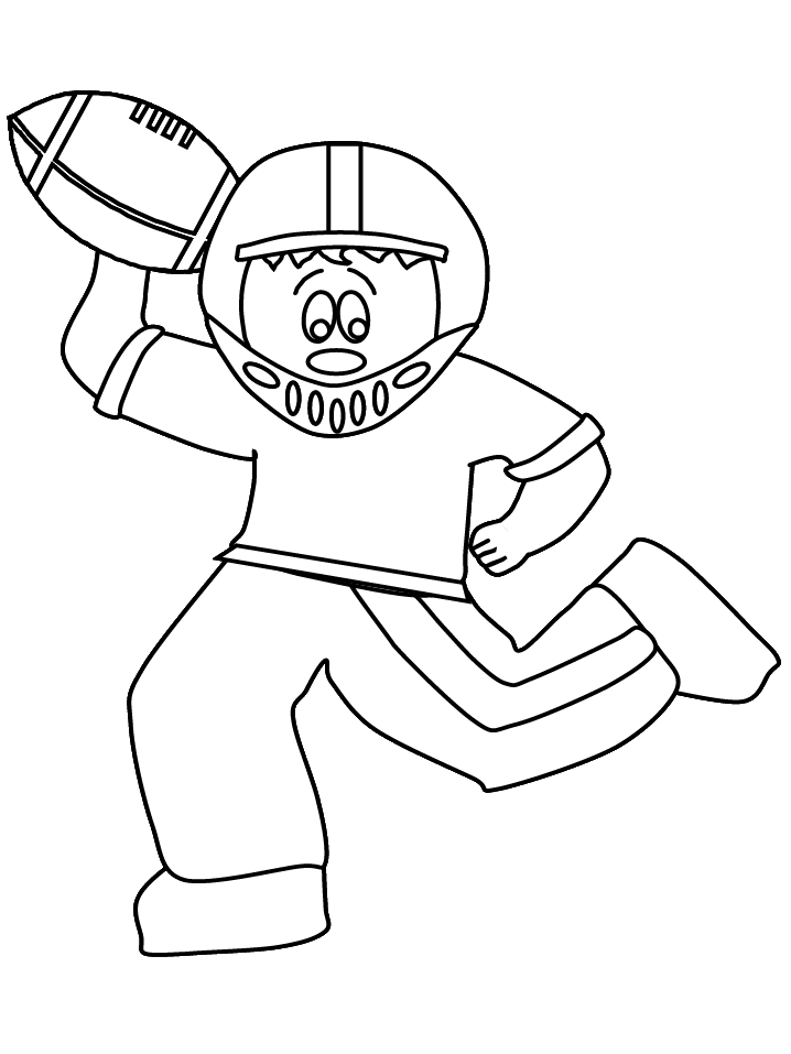 Sports Coloring Pages quarterback Printable 2021 5771 Coloring4free
