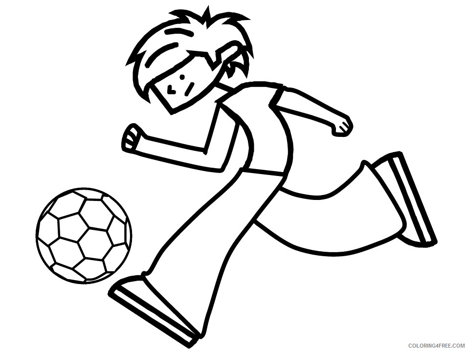 Sports Coloring Pages soccer 1 Printable 2021 5774 Coloring4free