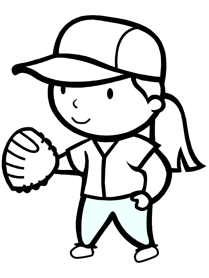Sports Coloring Pages softball Printable 2021 5780 Coloring4free