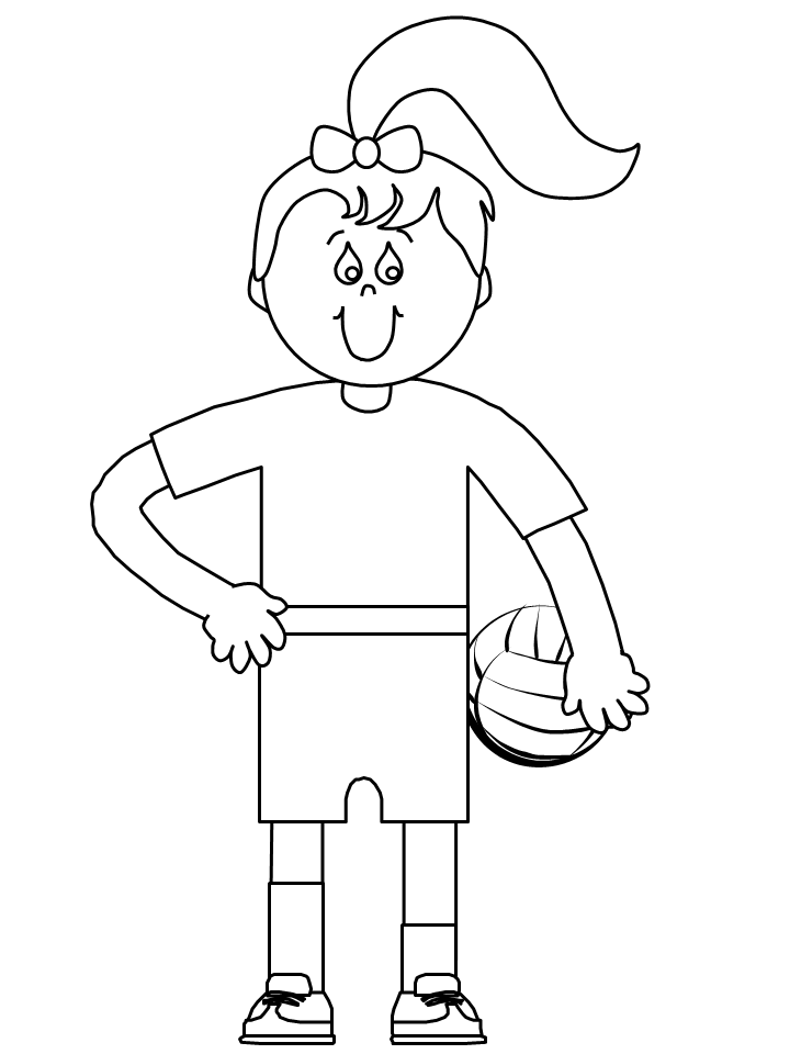 Sports Coloring Pages volleyball2 Printable 2021 5837 Coloring4free