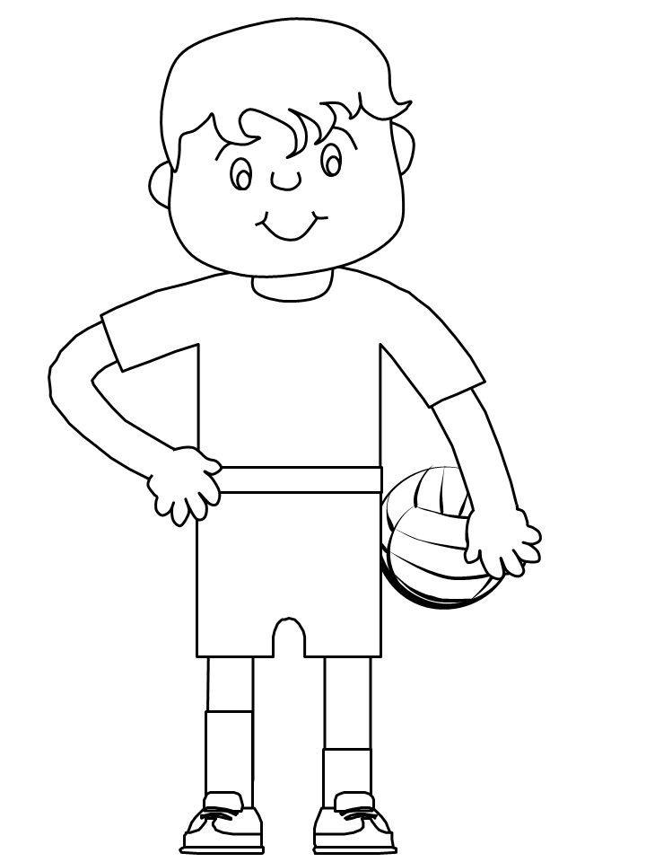 Sports Coloring Pages volleyball3 Printable 2021 5838 Coloring4free