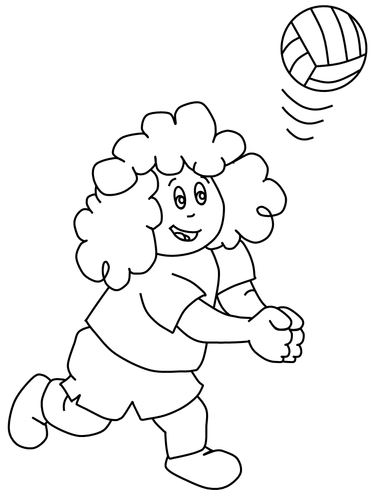 Sports Coloring Pages volleyball6 Printable 2021 5840 Coloring4free