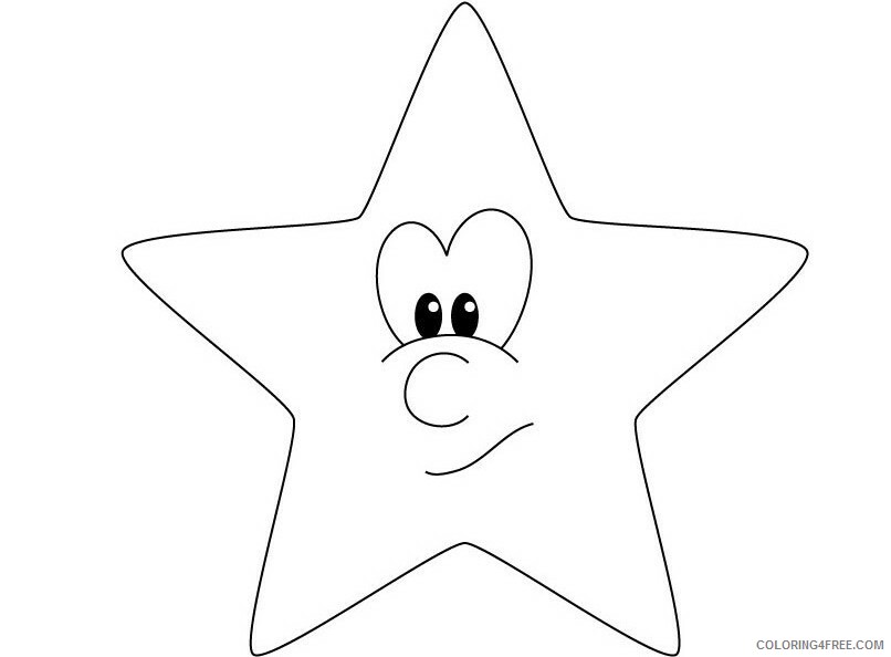 Star Coloring Pages Free Star to Print Printable 2021 5856 Coloring4free