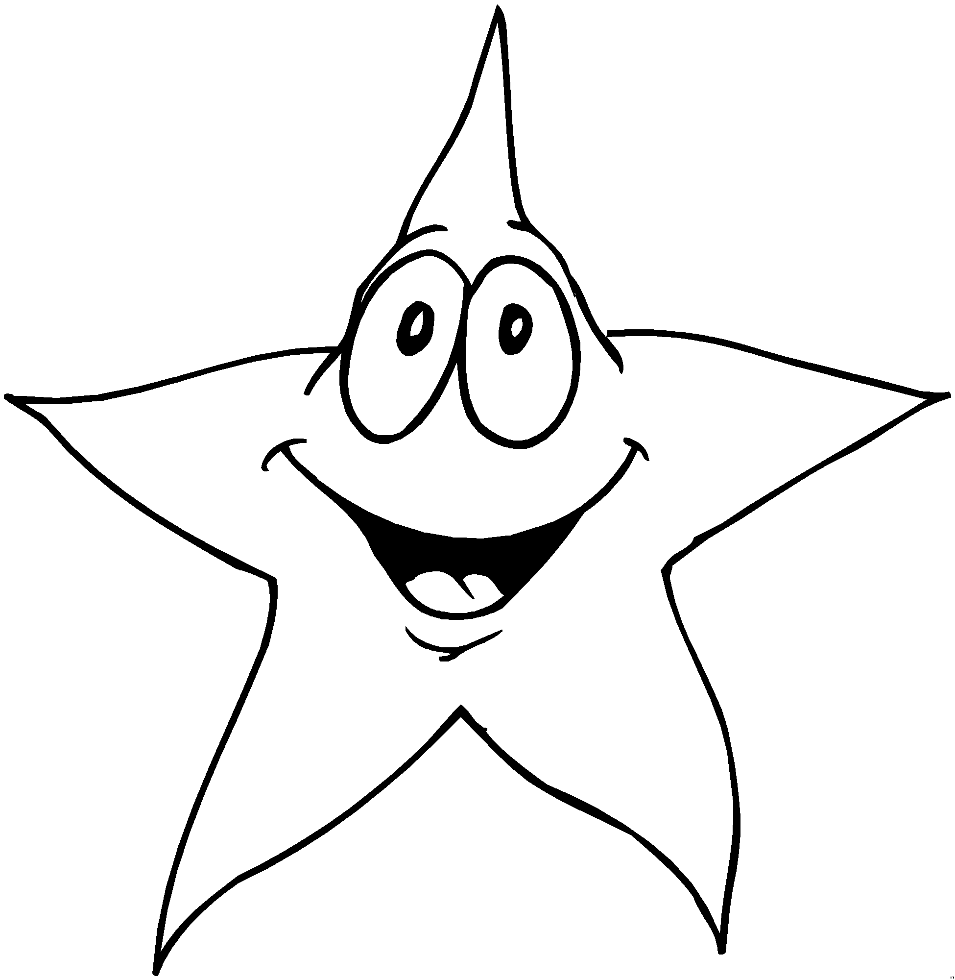 Star Coloring Pages Happy Star Printable 2021 5859 Coloring4free