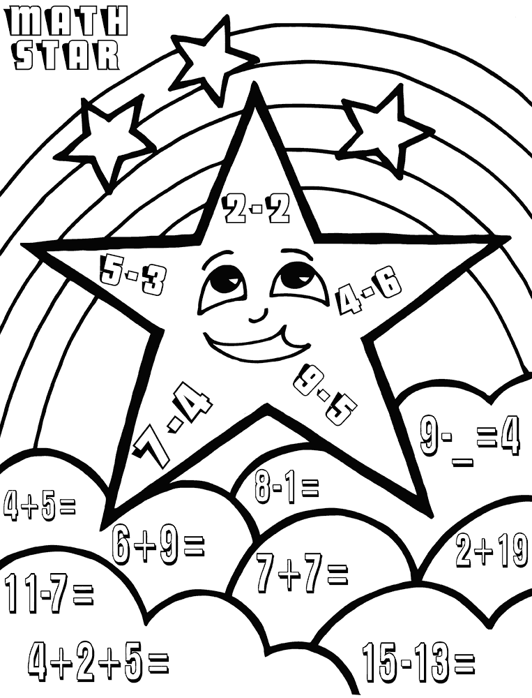 Star Coloring Pages Kindergarten Math Star Worksheet Printable 2021 5860 Coloring4free