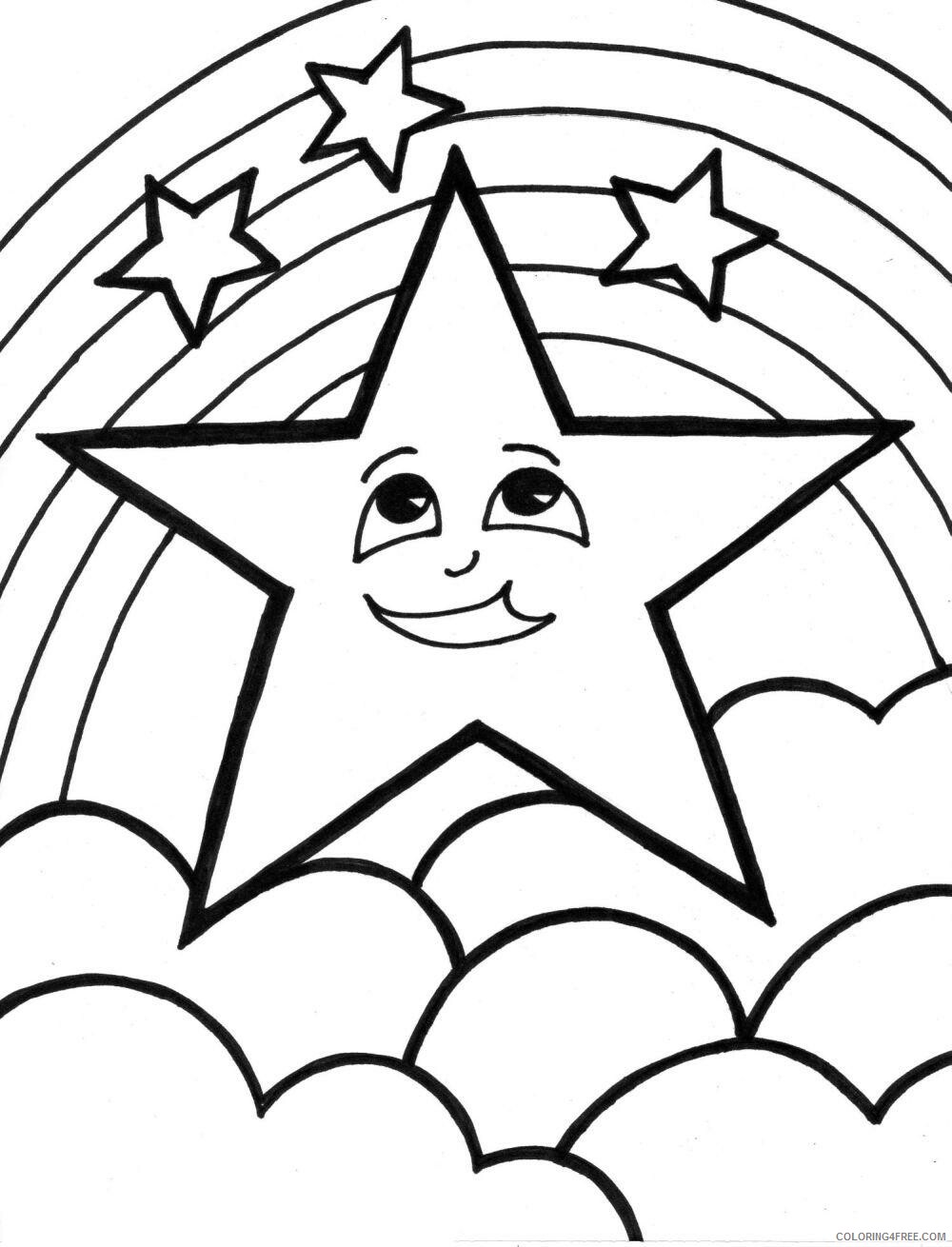 Star Coloring Pages Star 2 Printable 2021 5879 Coloring4free