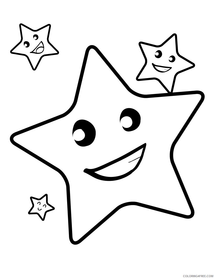 Star Coloring Pages Star Printable 2021 5873 Coloring4free