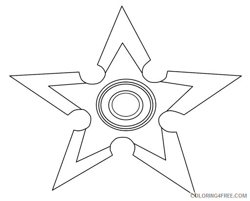 Star Coloring Pages Star Spinner Printable 2021 5892 Coloring4free