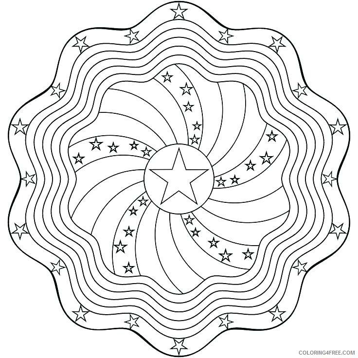 Star Coloring Pages Stars Banner Paper Craft Printable 2021 5885 Coloring4free