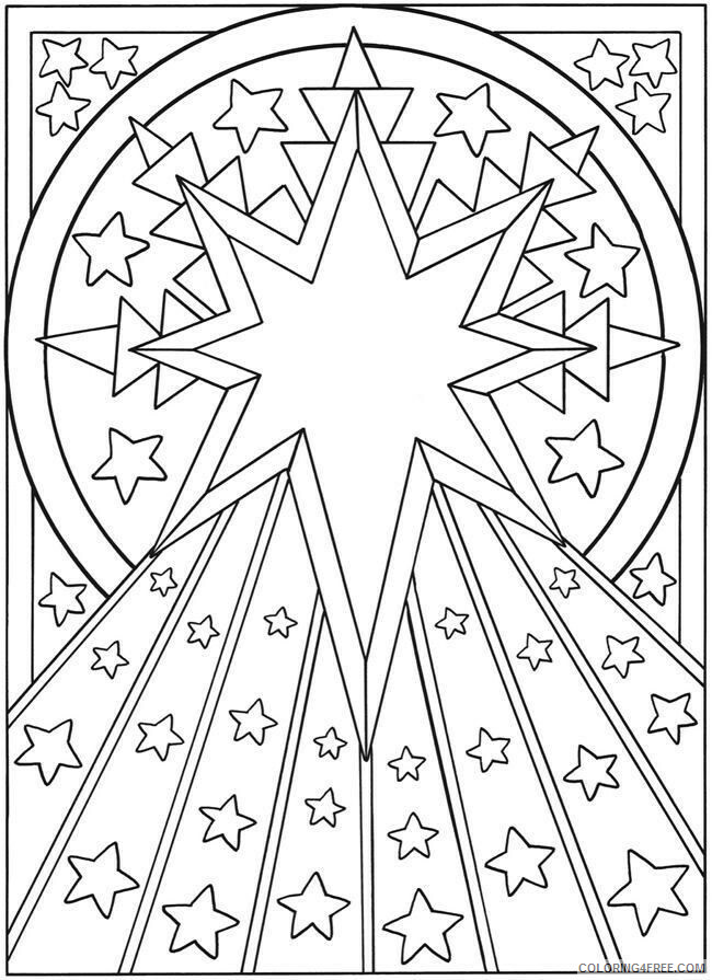 Star Coloring Pages Stars Design Printable 2021 5889 Coloring4free