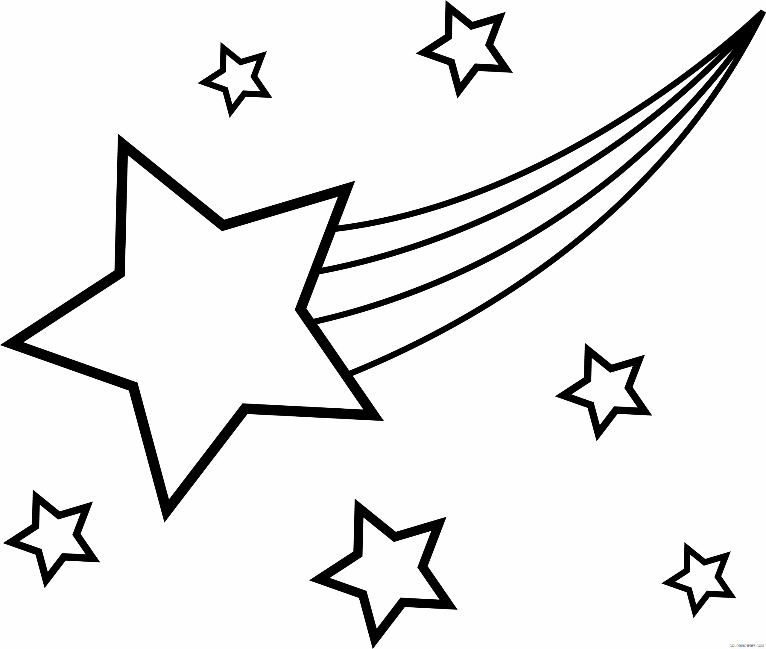 Star Coloring Pages Stars in the Sky Printable 2021 5890 Coloring4free