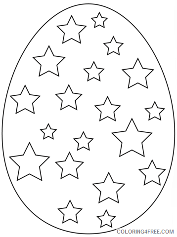 Star Coloring Pages easter egg with stars Printable 2021 5852 Coloring4free