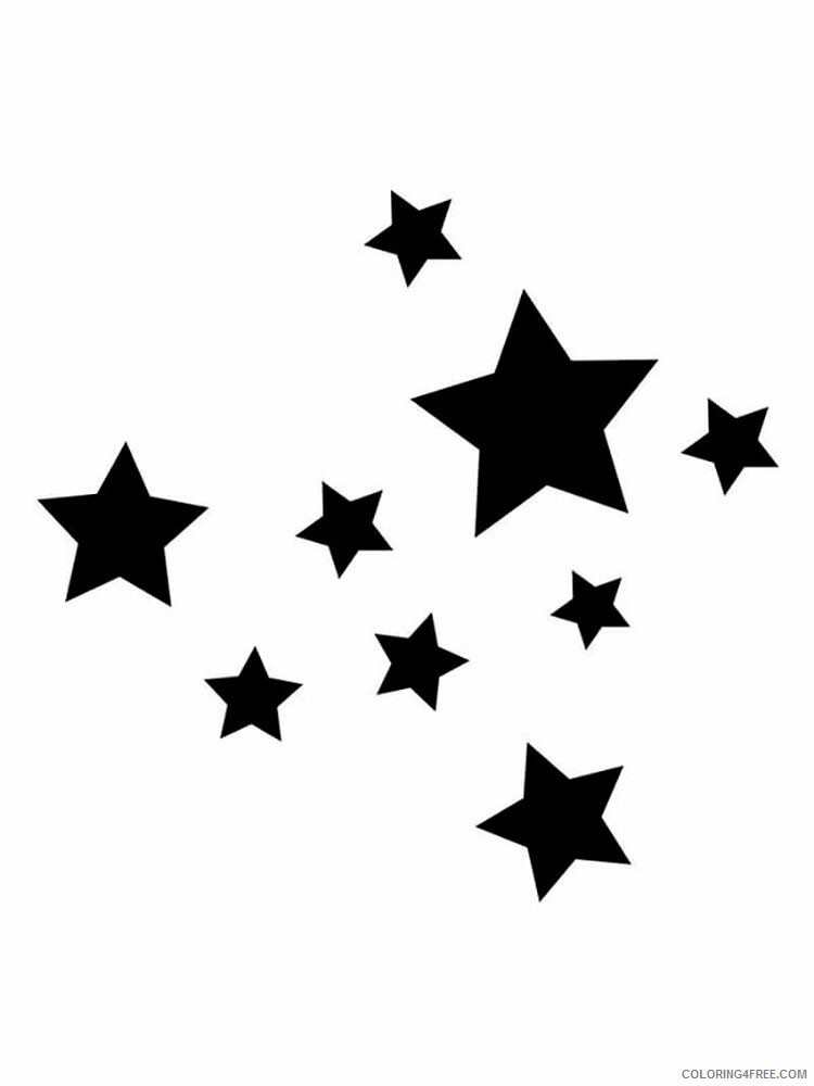 Star Coloring Pages star stencils 1 Printable 2021 5894 Coloring4free
