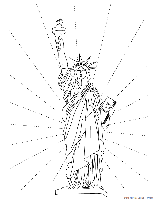 Statue of Liberty Coloring Pages Statue of Liberty Photos Printable 2021 5904 Coloring4free