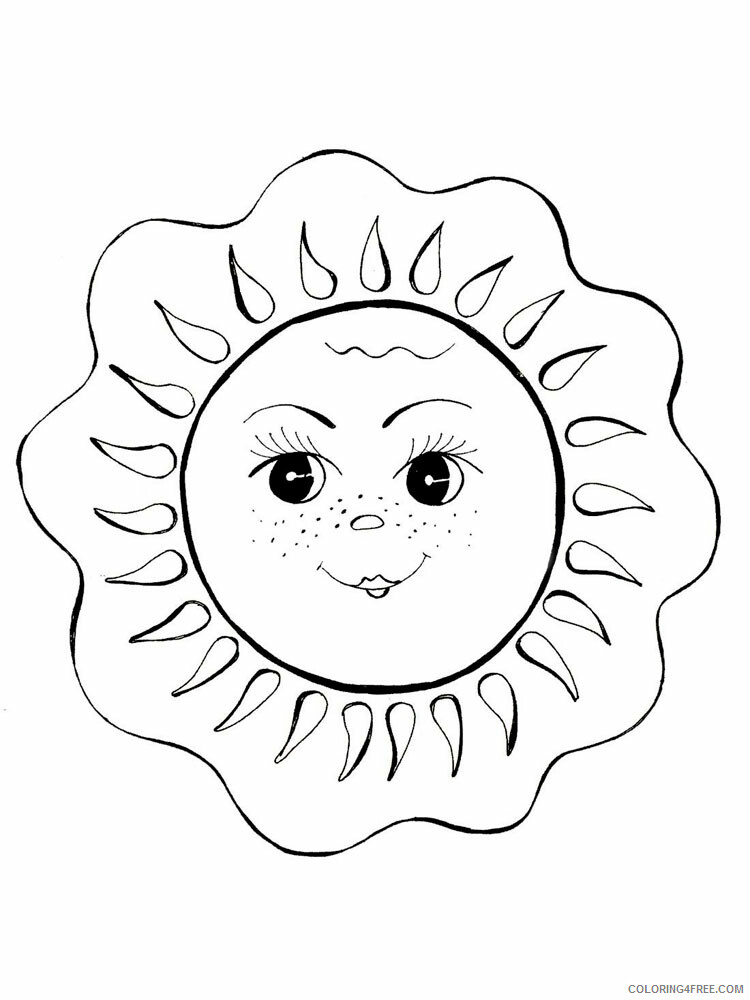 Sun Coloring Pages Sun 11 Printable 2021 5927 Coloring4free