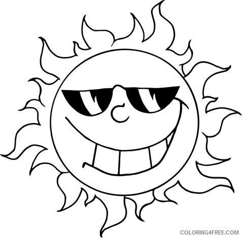 Sun Coloring Pages Sun 3 Printable 2021 5924 Coloring4free