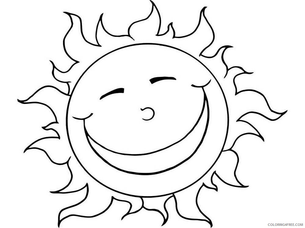 Sun Coloring Pages Sun 3 Printable 2021 5928 Coloring4free