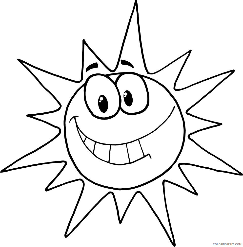 Sun Coloring Pages Sun Printable 2021 5917 Coloring4free