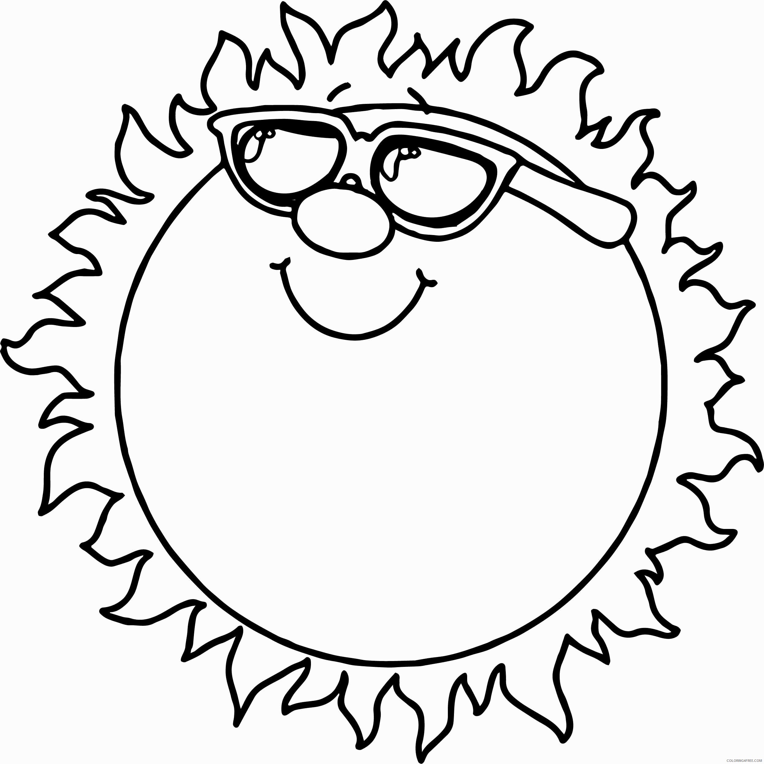 Sun Coloring Pages Sun Printable 2021 5925 Coloring4free