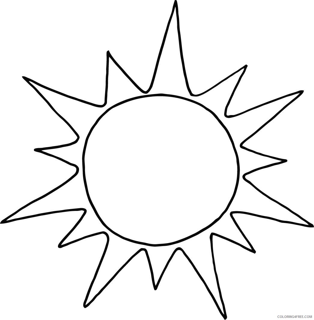 Sun Coloring Pages Sun Printable 2021 5926 Coloring4free