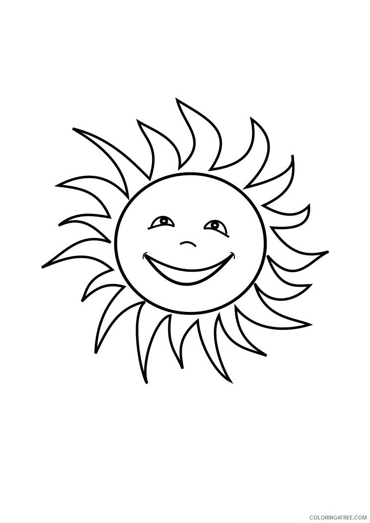 Sun Coloring Pages Sun for Kids Printable 2021 5929 Coloring4free