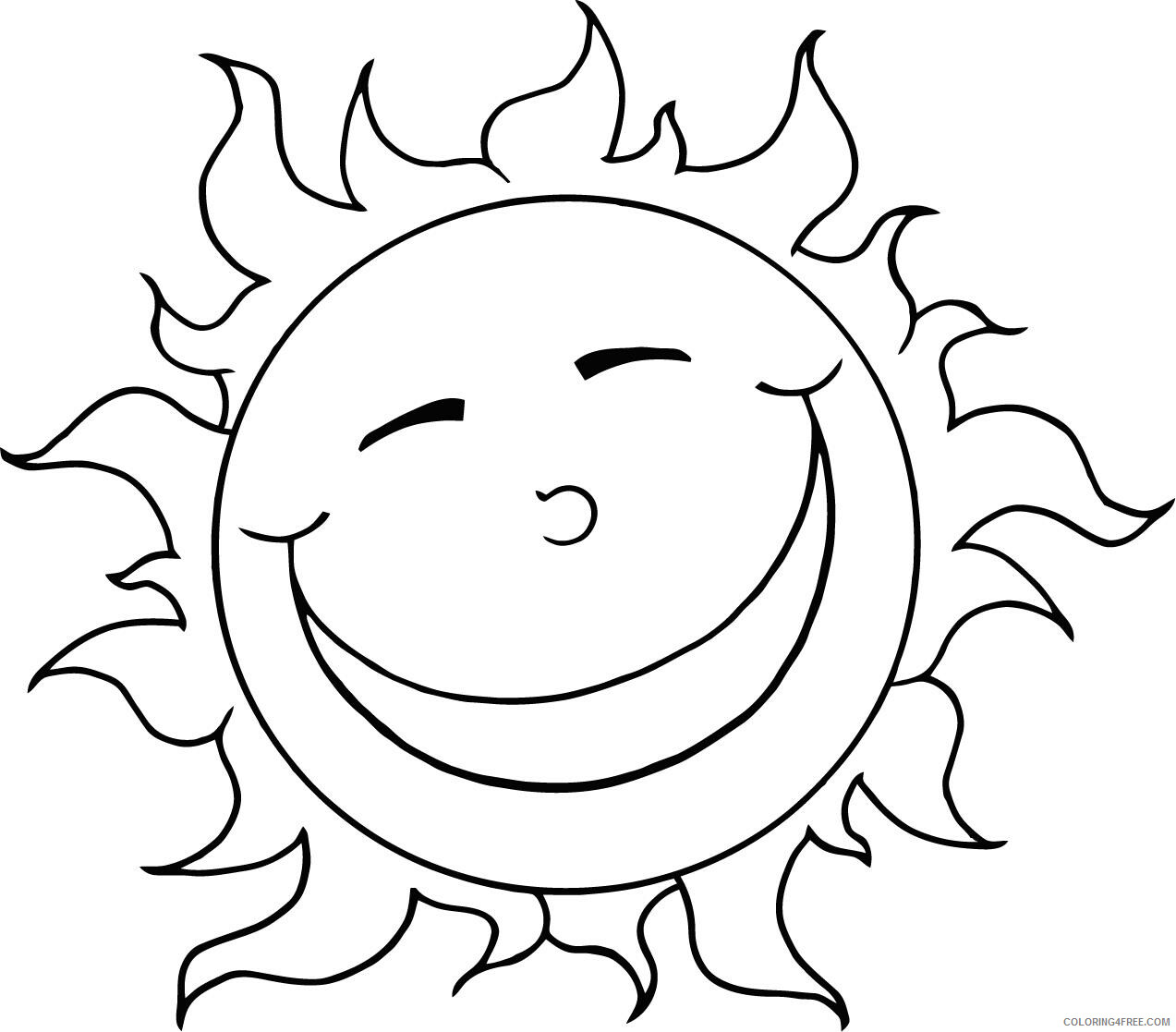 Sun Coloring Pages of the Sun Printable 2021 5915 Coloring4free