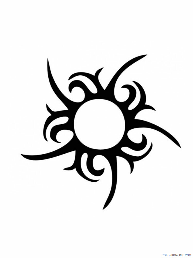 Sun Coloring Pages sun stencils 2 Printable 2021 5933 Coloring4free