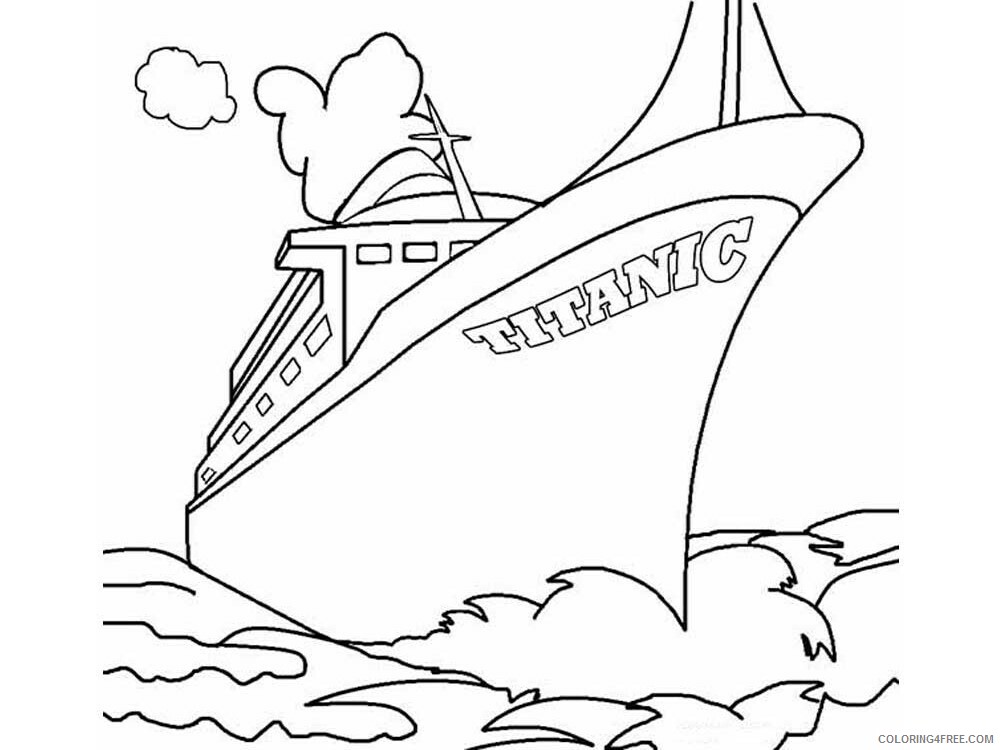 Titanic Coloring Pages Titanic 7 Printable 2021 5969 Coloring4free